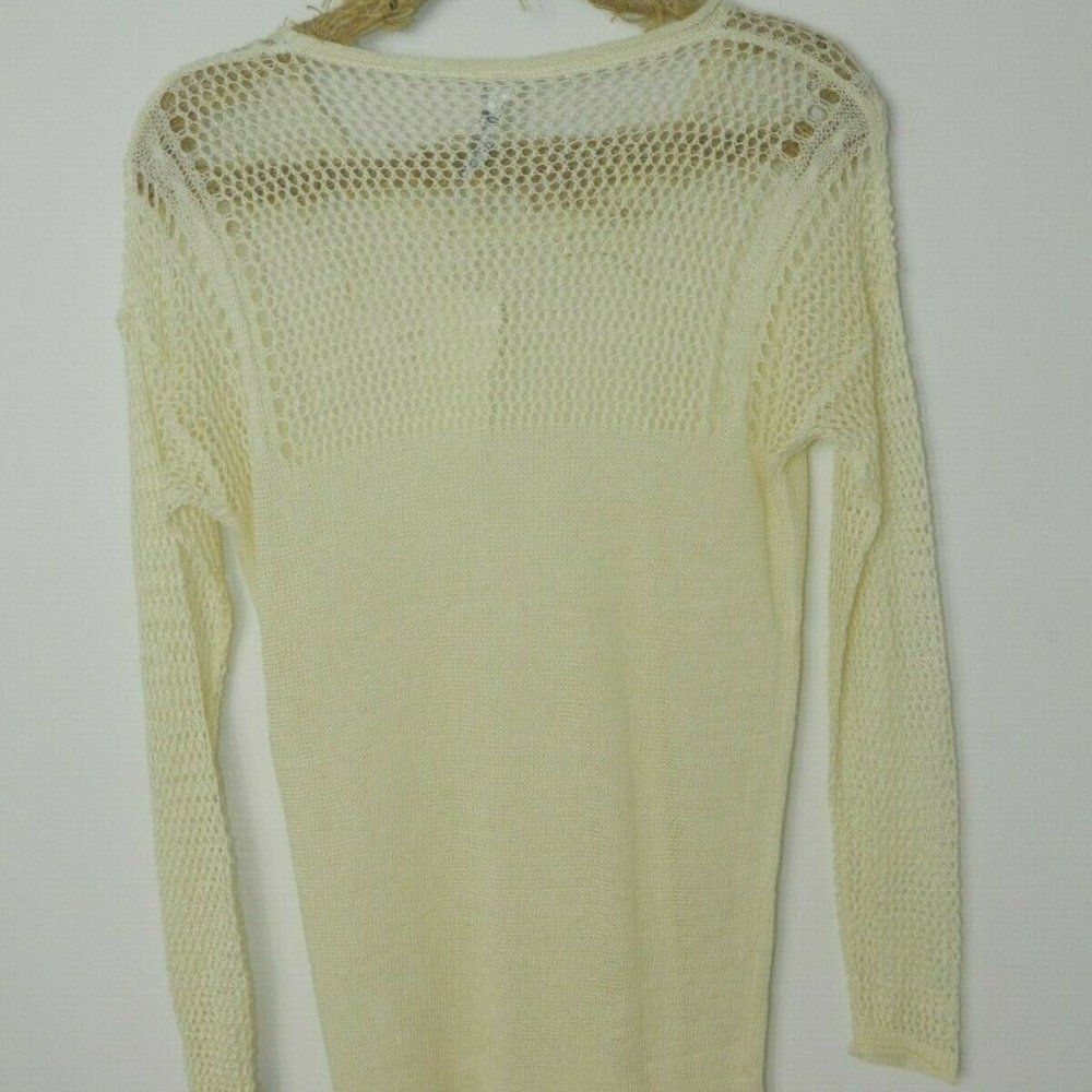 ‎Miilla Sweater Ivory Linen Knit Lightweight Large - Picture 6 of 10